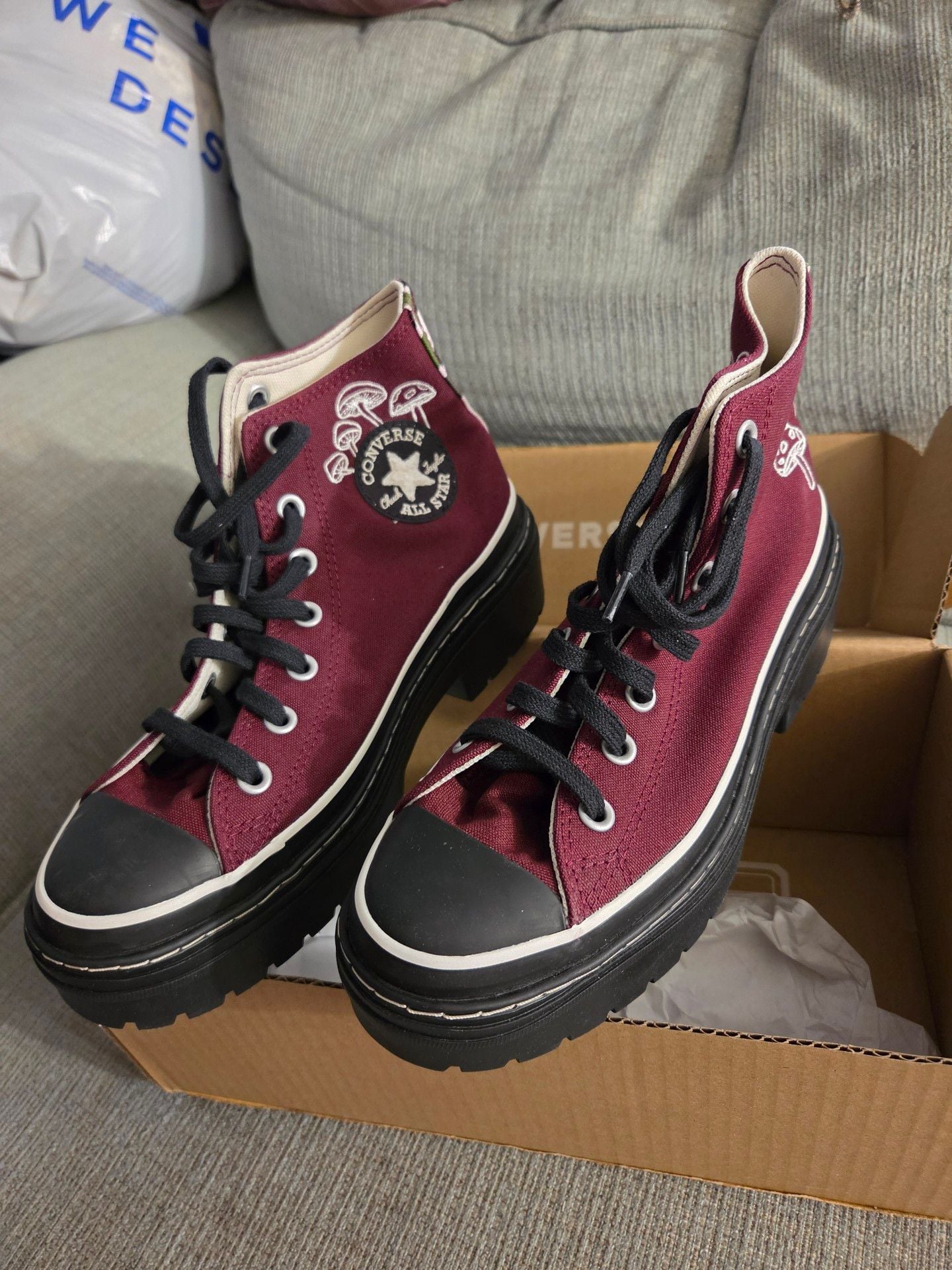Converse Chuck Taylor All Star Hike Platform Bordeaux Mushroom 2