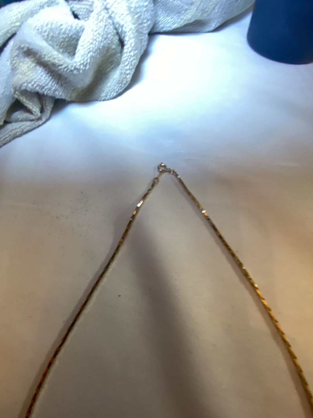 Unbranded Gold Chain Necklace Gold Tone Flat Link 3