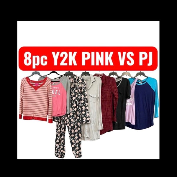 Victoria's Secret Vintage 8-Piece Y2K Pajama Set Assorted Styles XS S 0-2 