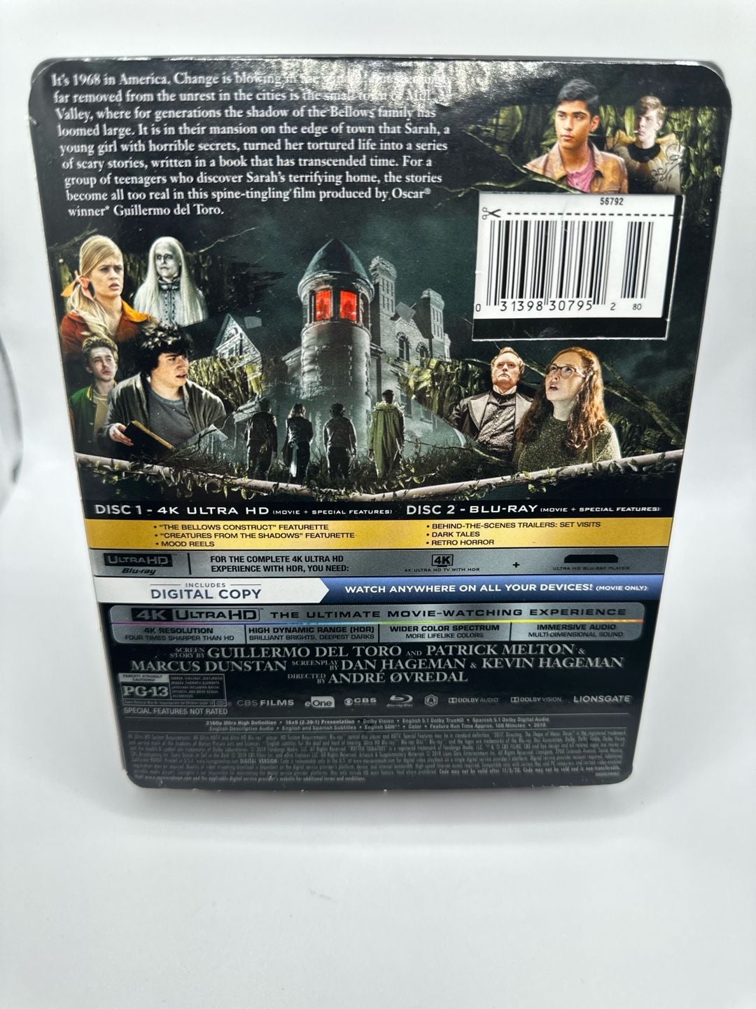 Scary Stories To Tell In The Dark 4K UHD Blu-ray 2-Disc 2019 2