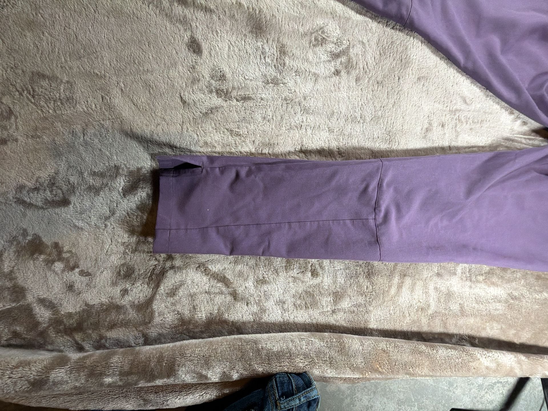Mandala Scrub Small Pants Purple Stretch Pocket Jogger 11