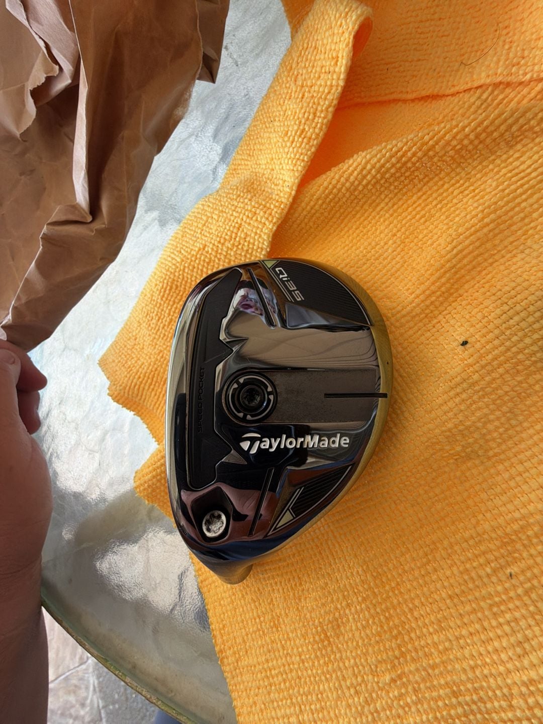 TaylorMade LH Qi35 Rescue 3 Hybrid 19 Degrees Head Only 1
