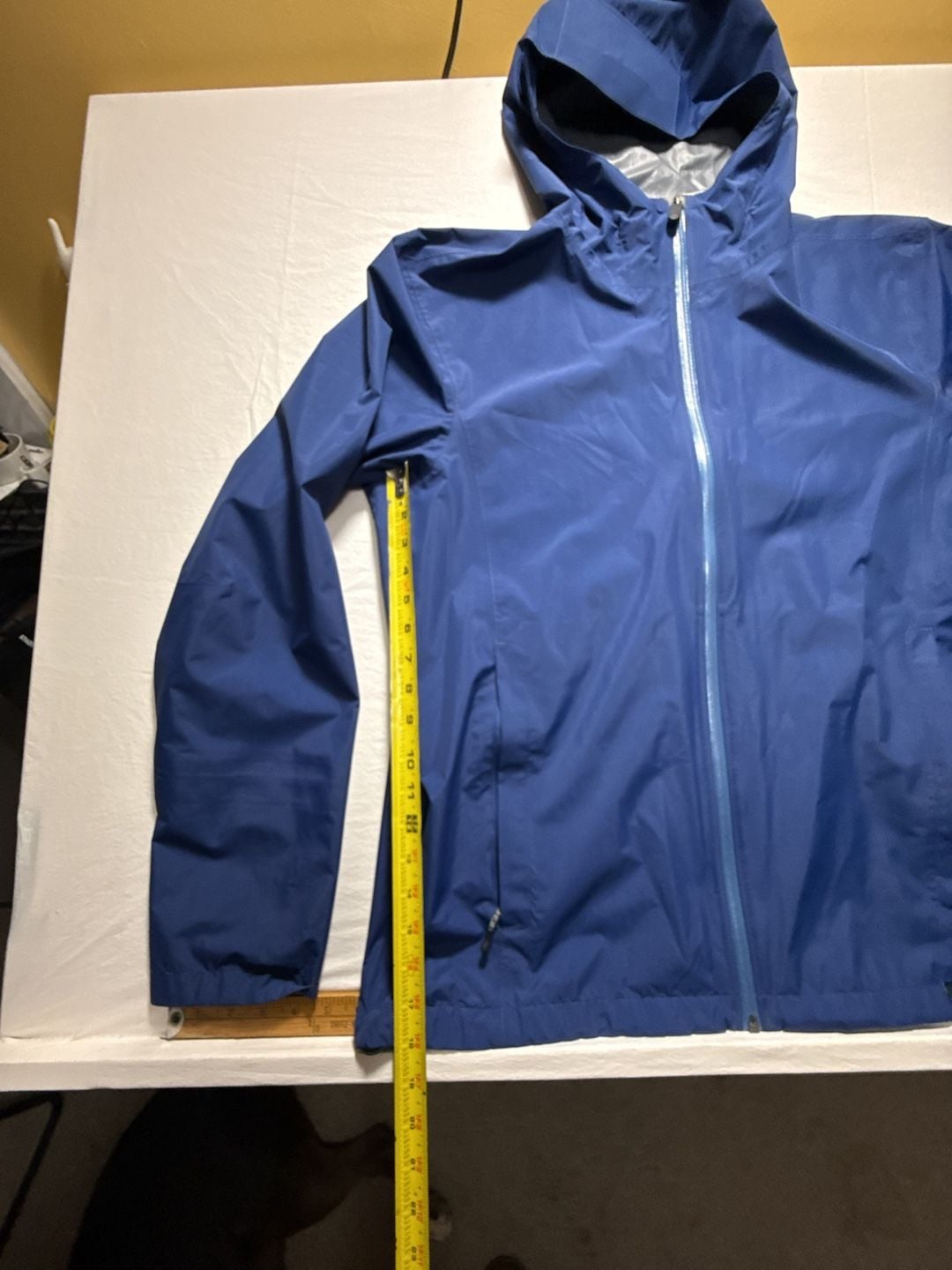 REI Co-op Rain Jacket Size L Blue Waterproof Hooded 9