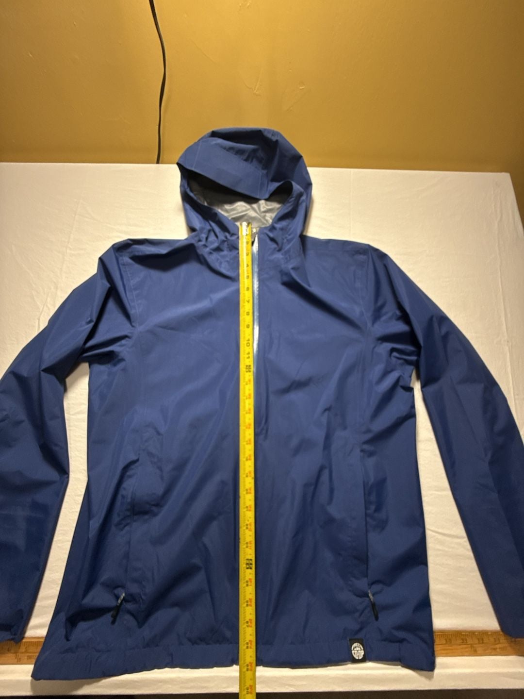 REI Co-op Rain Jacket Size L Blue Waterproof Hooded 10
