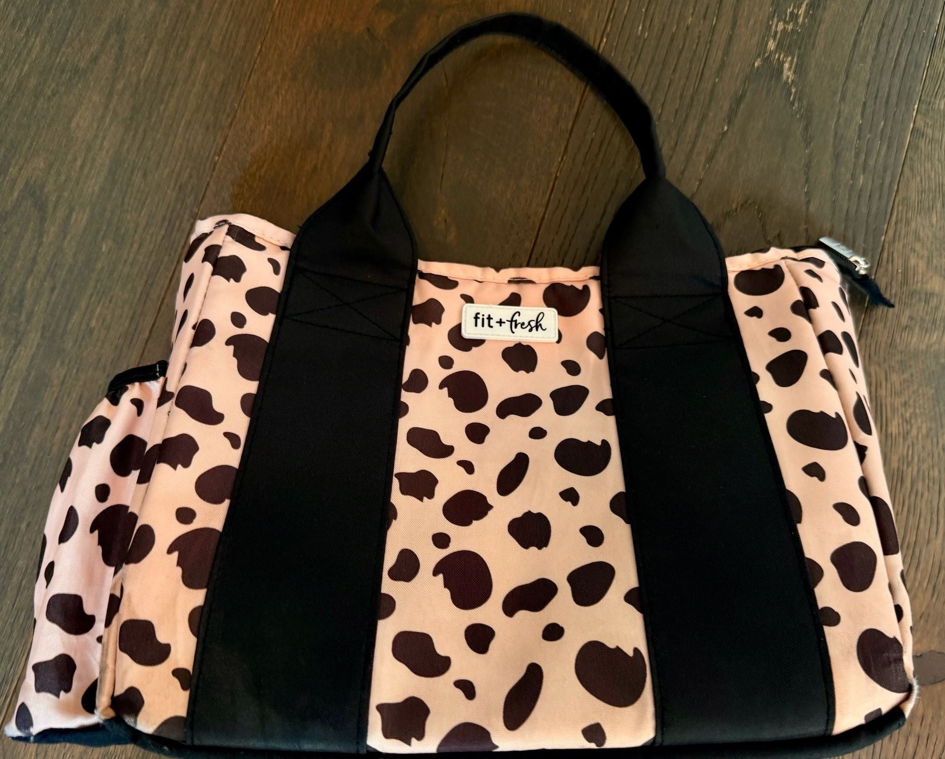 Fit + Fresh Insulated Lunch Bag Pink Animal Print 2