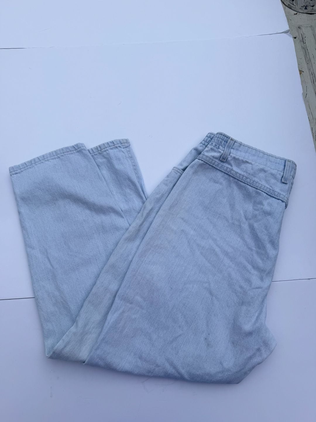 Lee Jeans Size 14P Light Wash High Rise Tapered Vintage 3