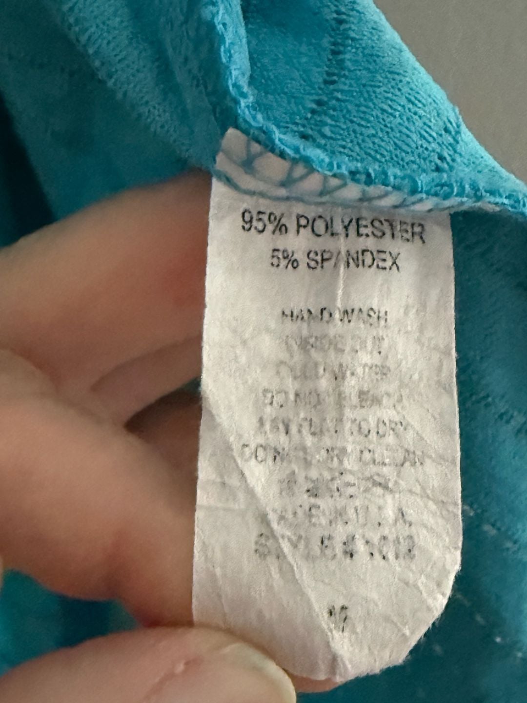Yushi Jacket Size M Turquoise Textured Button Cape Poncho Topper 7