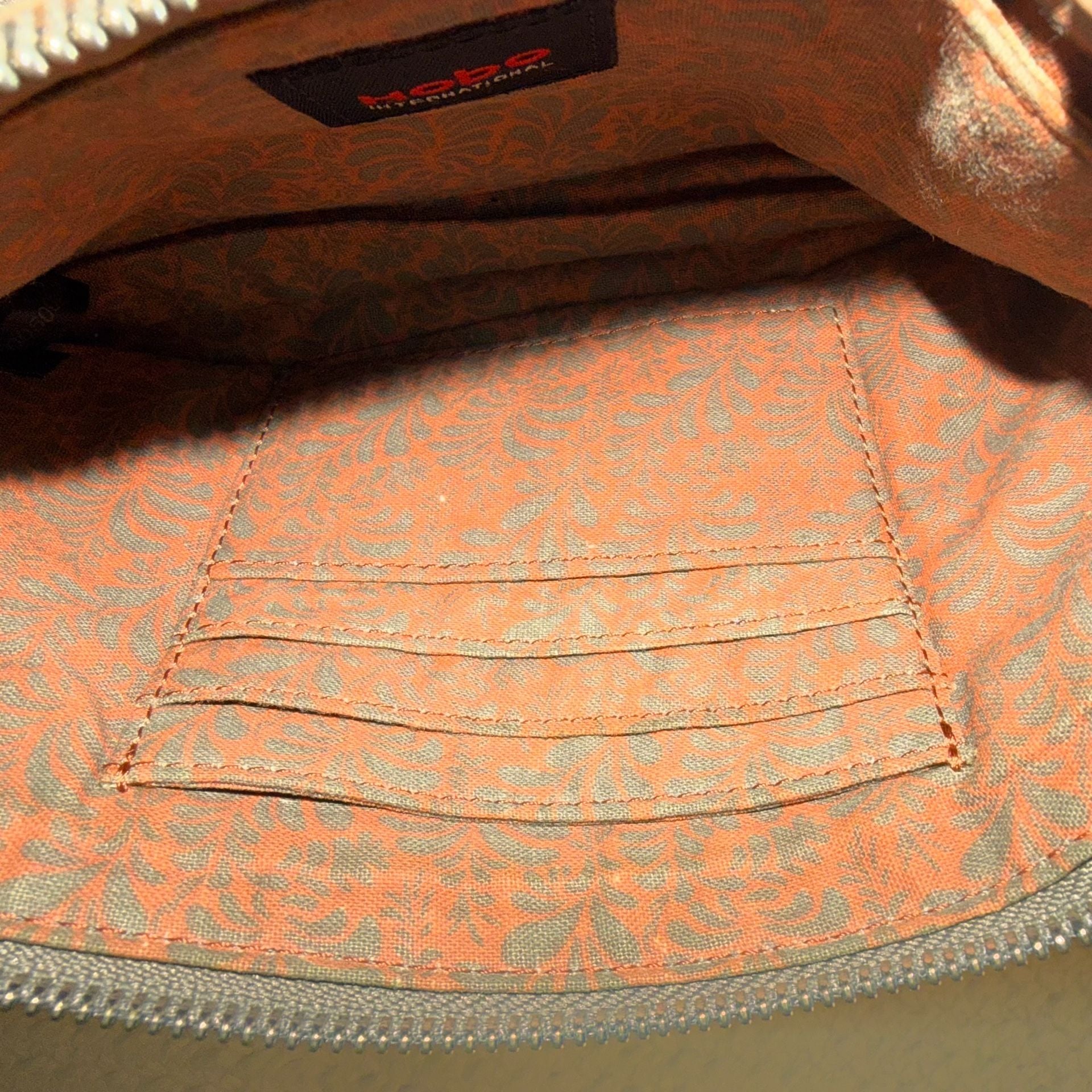 Hobo TaupeLeather Crossbody Bag Purse 8
