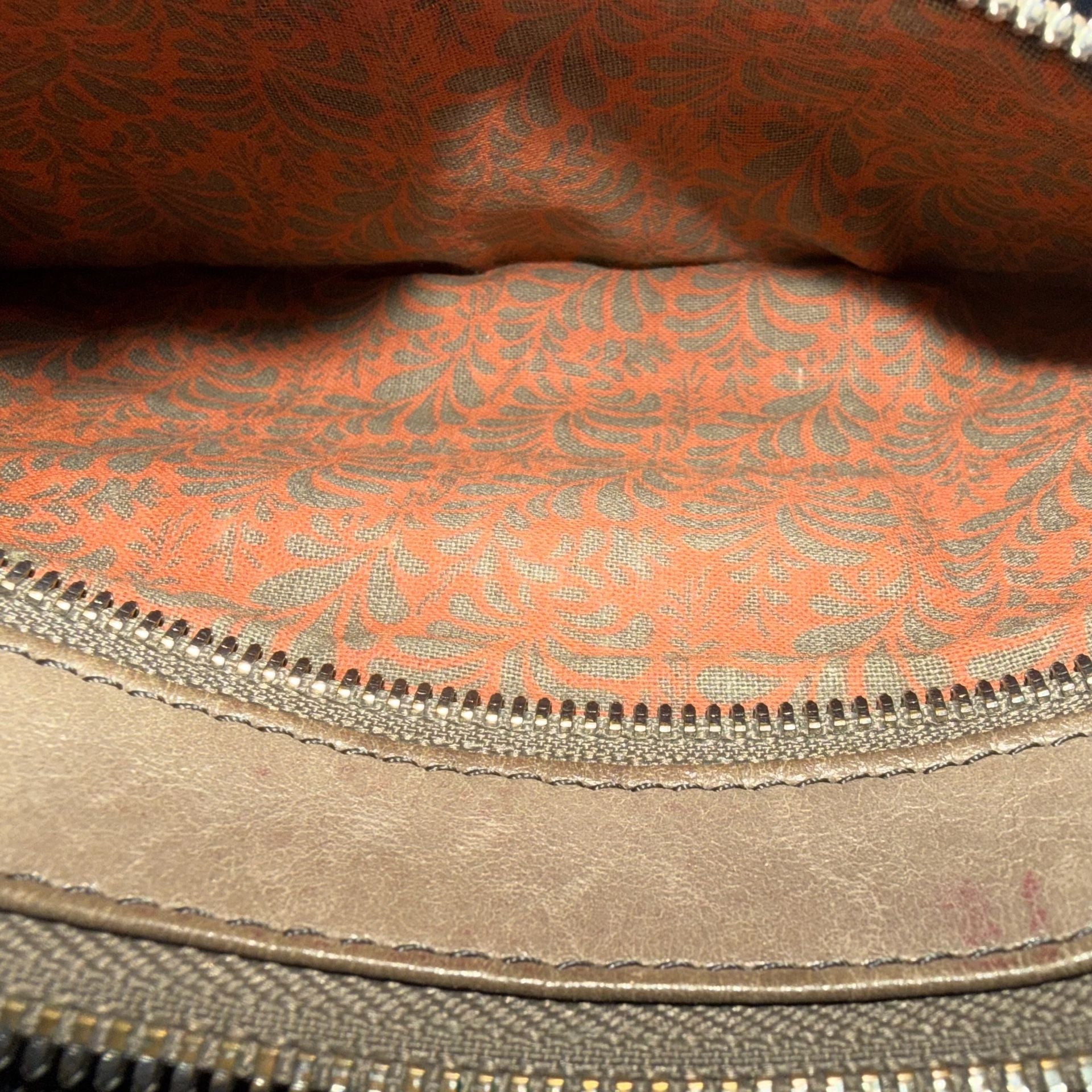 Hobo TaupeLeather Crossbody Bag Purse 11
