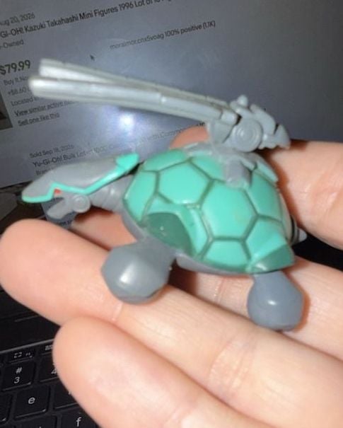 Yu-Gi-Oh! Catapult Turtle Figure and arena base Card 2