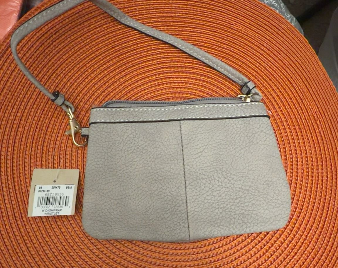 Wilsons Leather WCASHWRAP Wristlet Gray 2