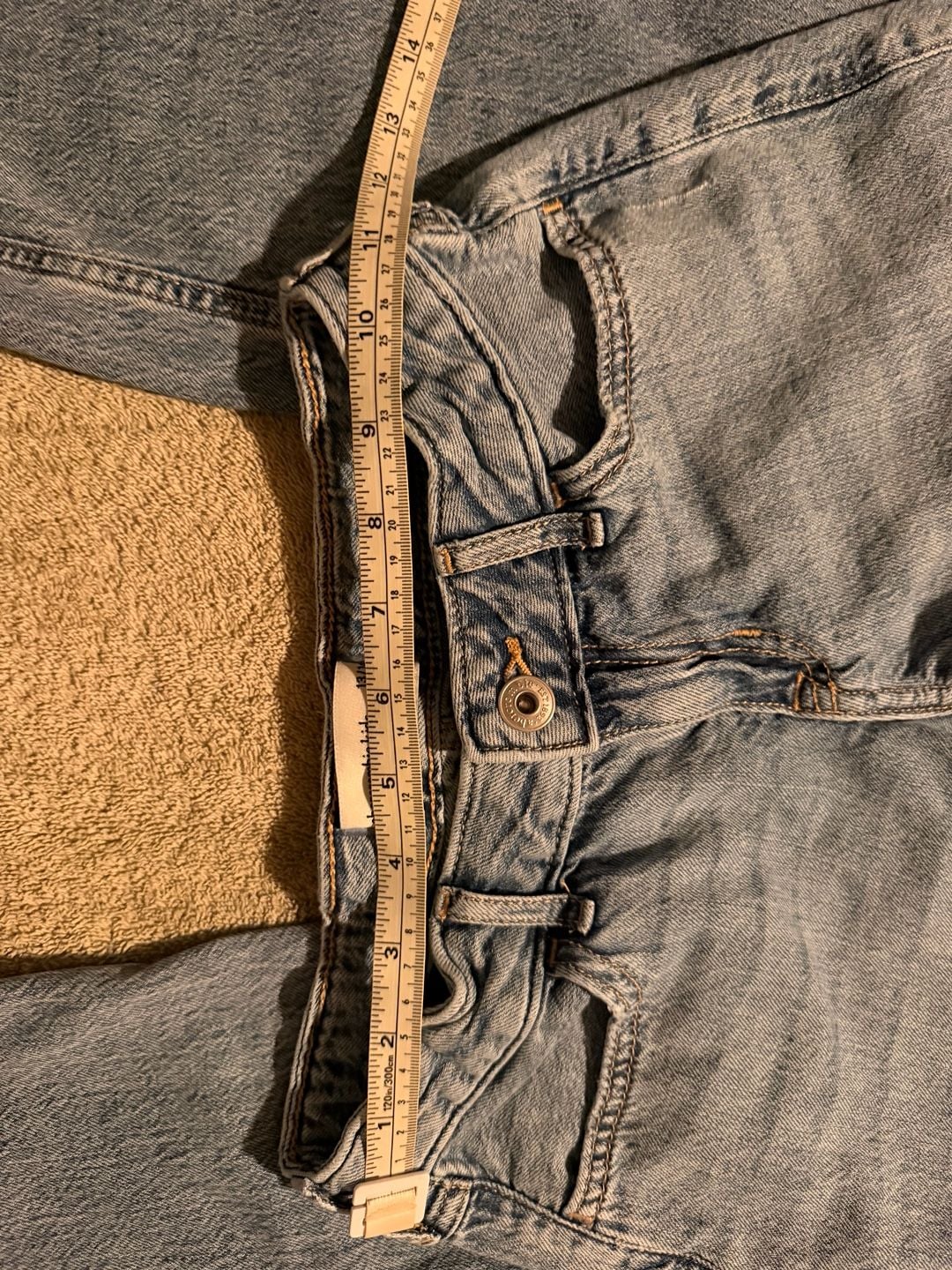 Abercrombie Kids Low Rise Baggy Jeans Size 13/14 Heart Patch Blue 6