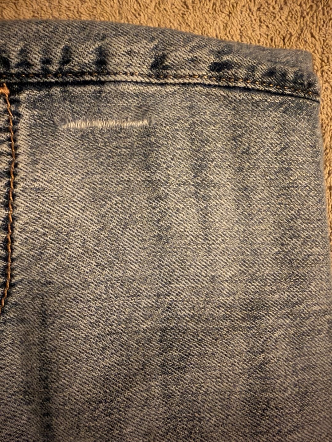 Abercrombie Kids Low Rise Baggy Jeans Size 13/14 Heart Patch Blue 13