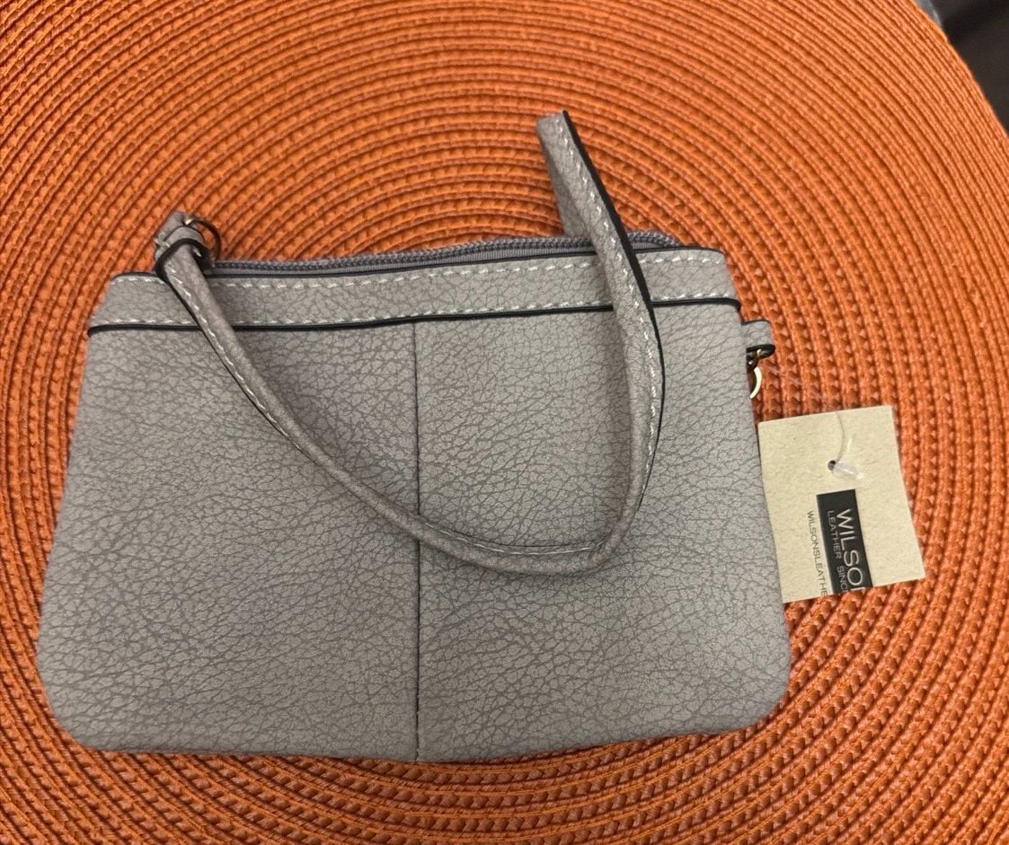 Wilsons Leather WCASHWRAP Wristlet Gray 3