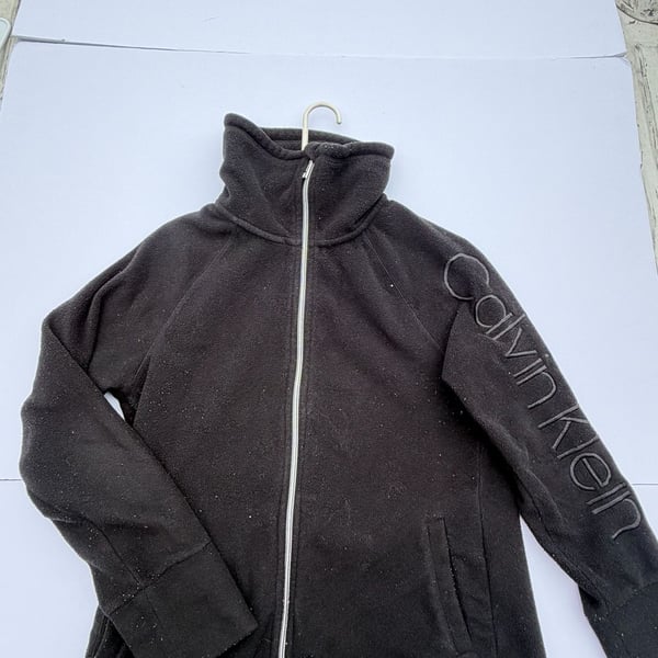 Calvin Klein Performance Fleece Jacket Size M Black Full Zip