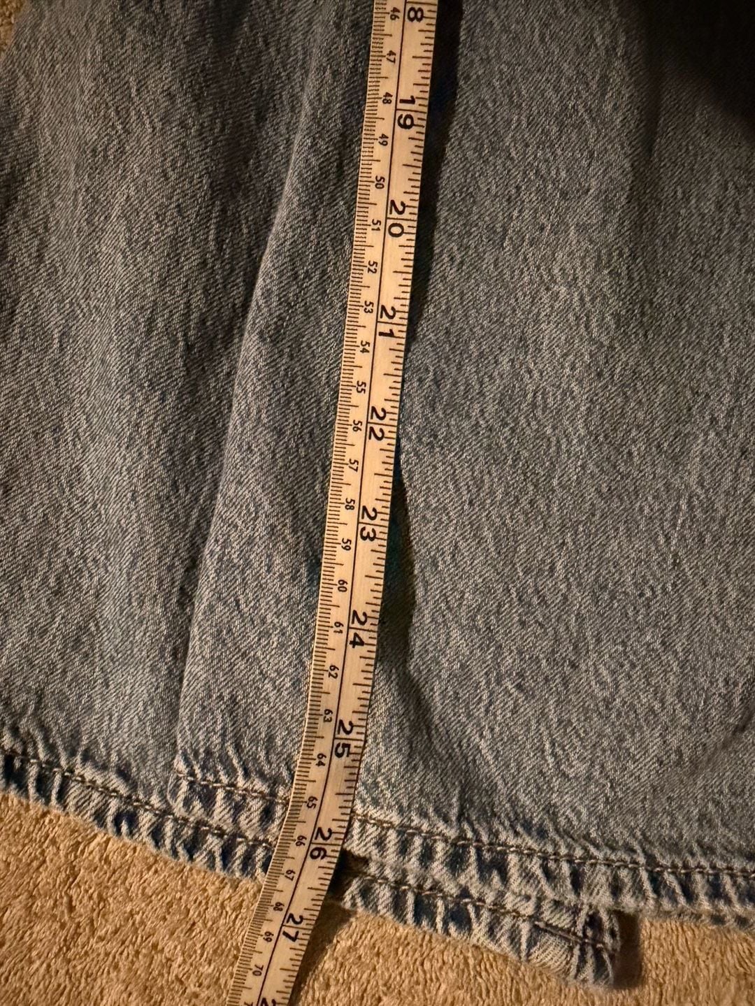 Abercrombie Kids Low Rise Baggy Jeans Size 13/14 Heart Patch Blue 11