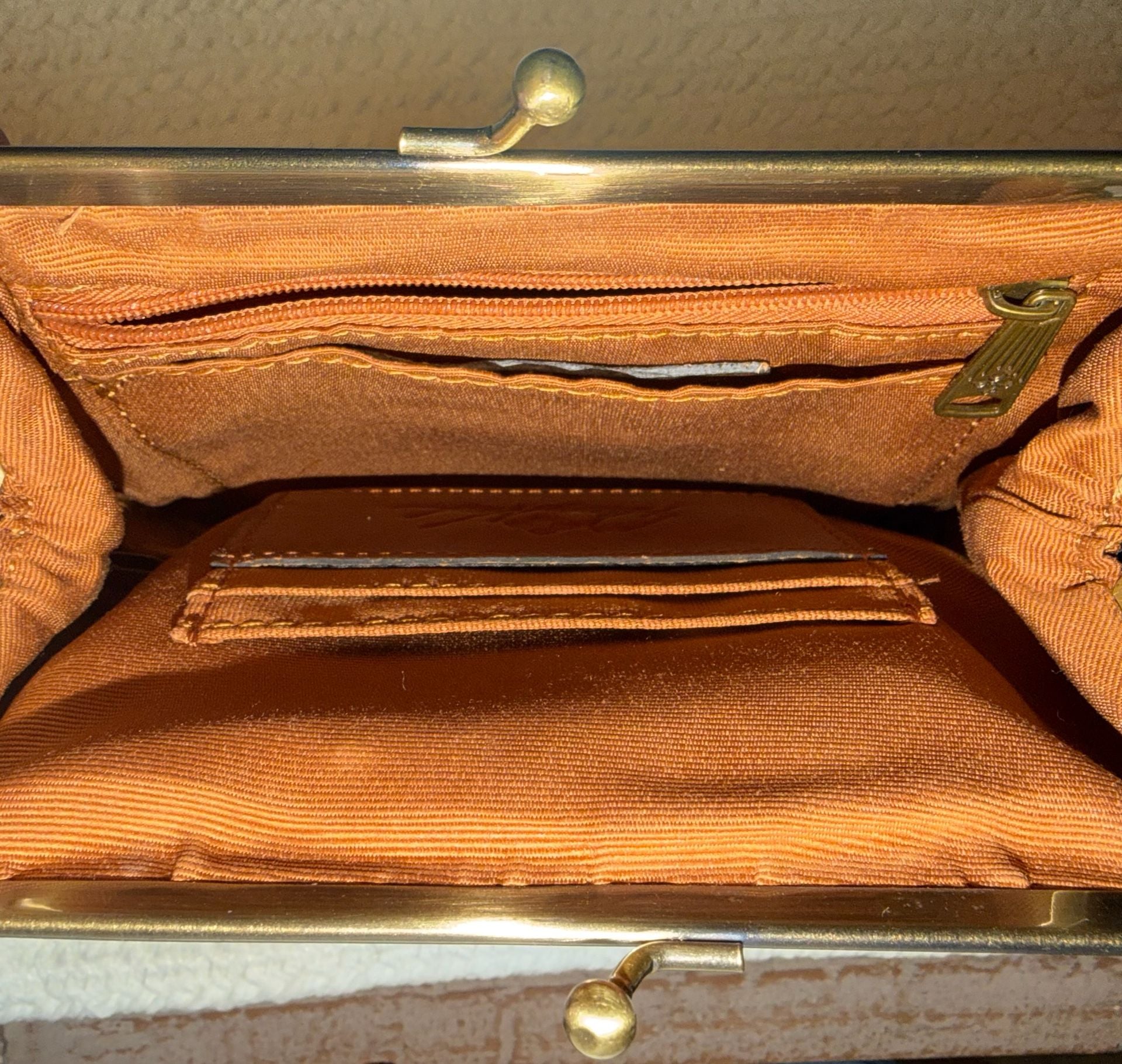 Patricia Nash Savena Tooled Leather Kiss-Lock Wristlet 3