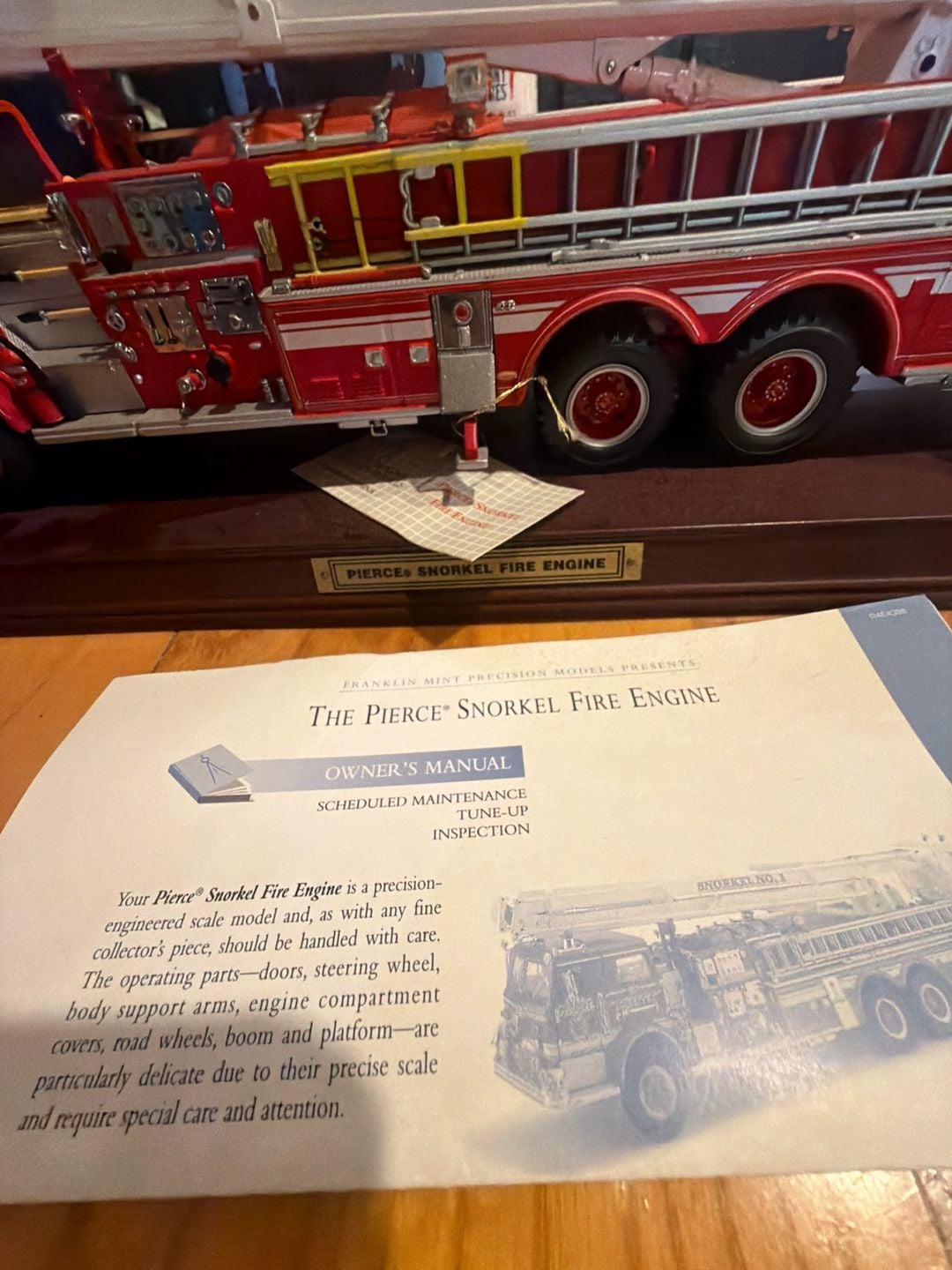 Franklin Mint Precision Models The Pierce Snorkel Fire Engine 3