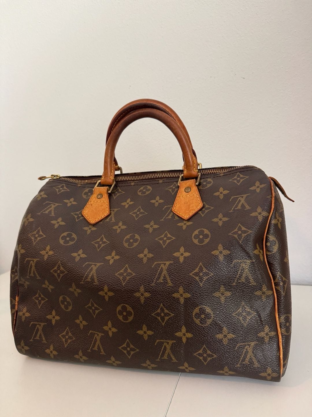 Louis Vuitton Monogram Speedy 30 Handbag Brown 3