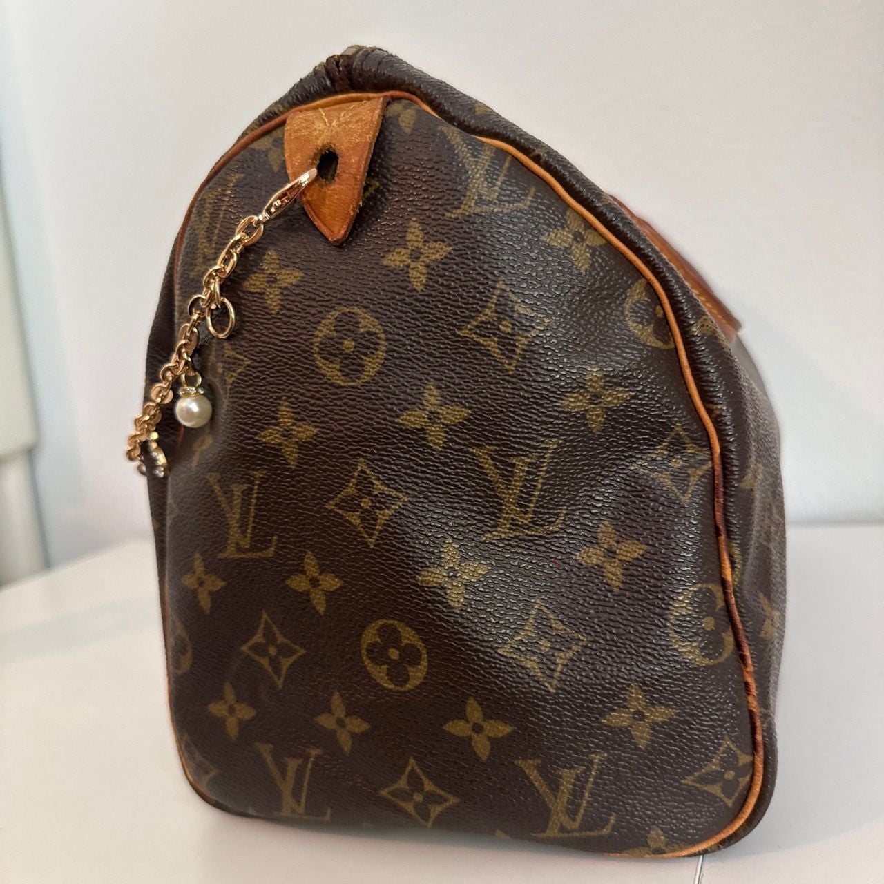 Louis Vuitton Monogram Speedy 30 Handbag Brown 4