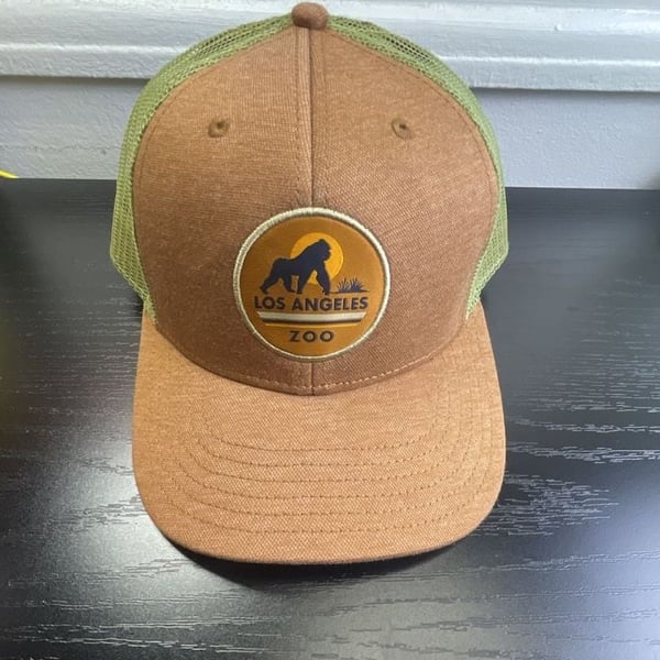 GS4 Los Angeles Zoo Trucker Hat Brown Green Snapback