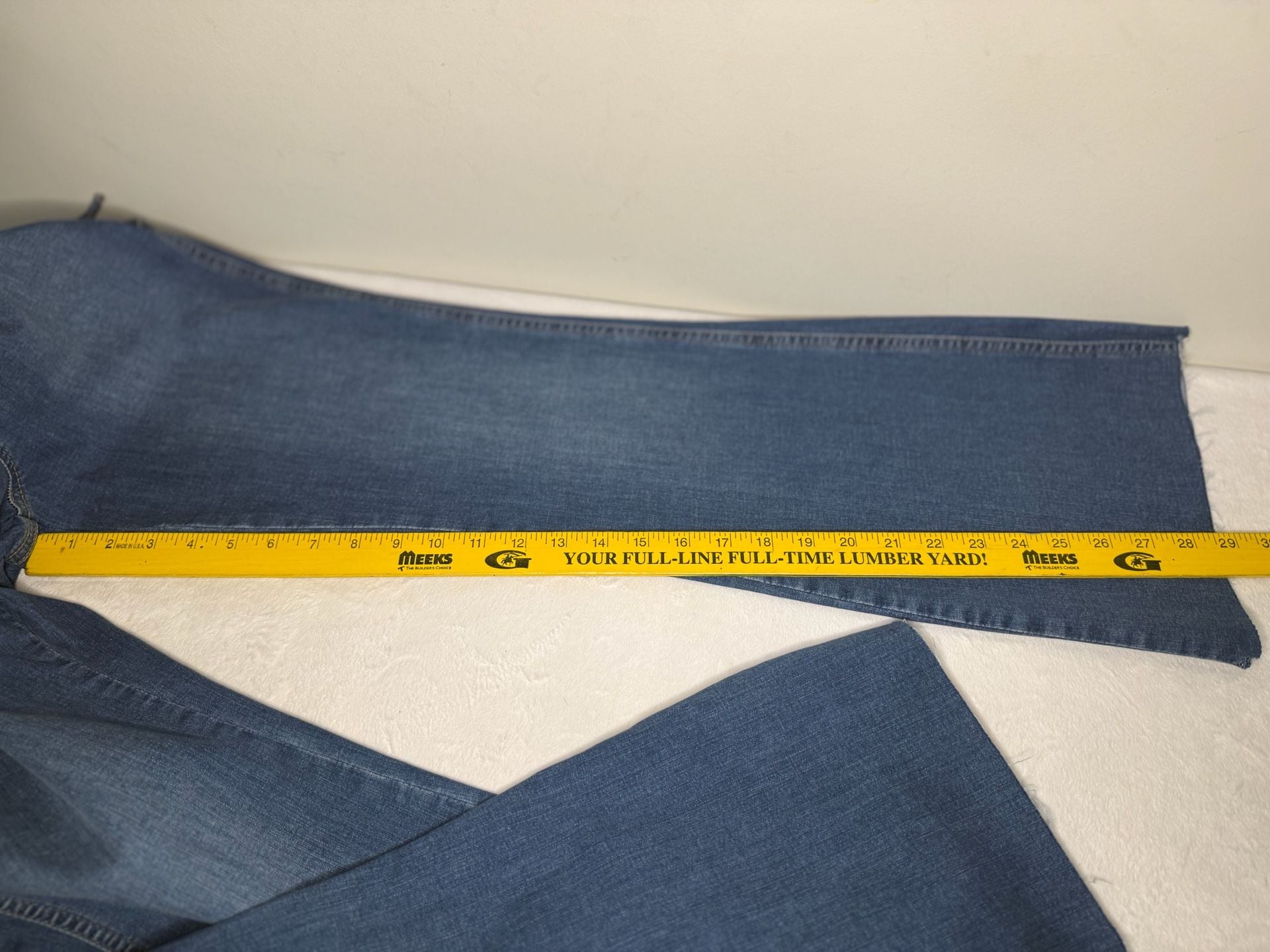 We The Free Crvy 2nd Ave Bootcut Fit Jumpsuit Size 6 Blue Denim 9