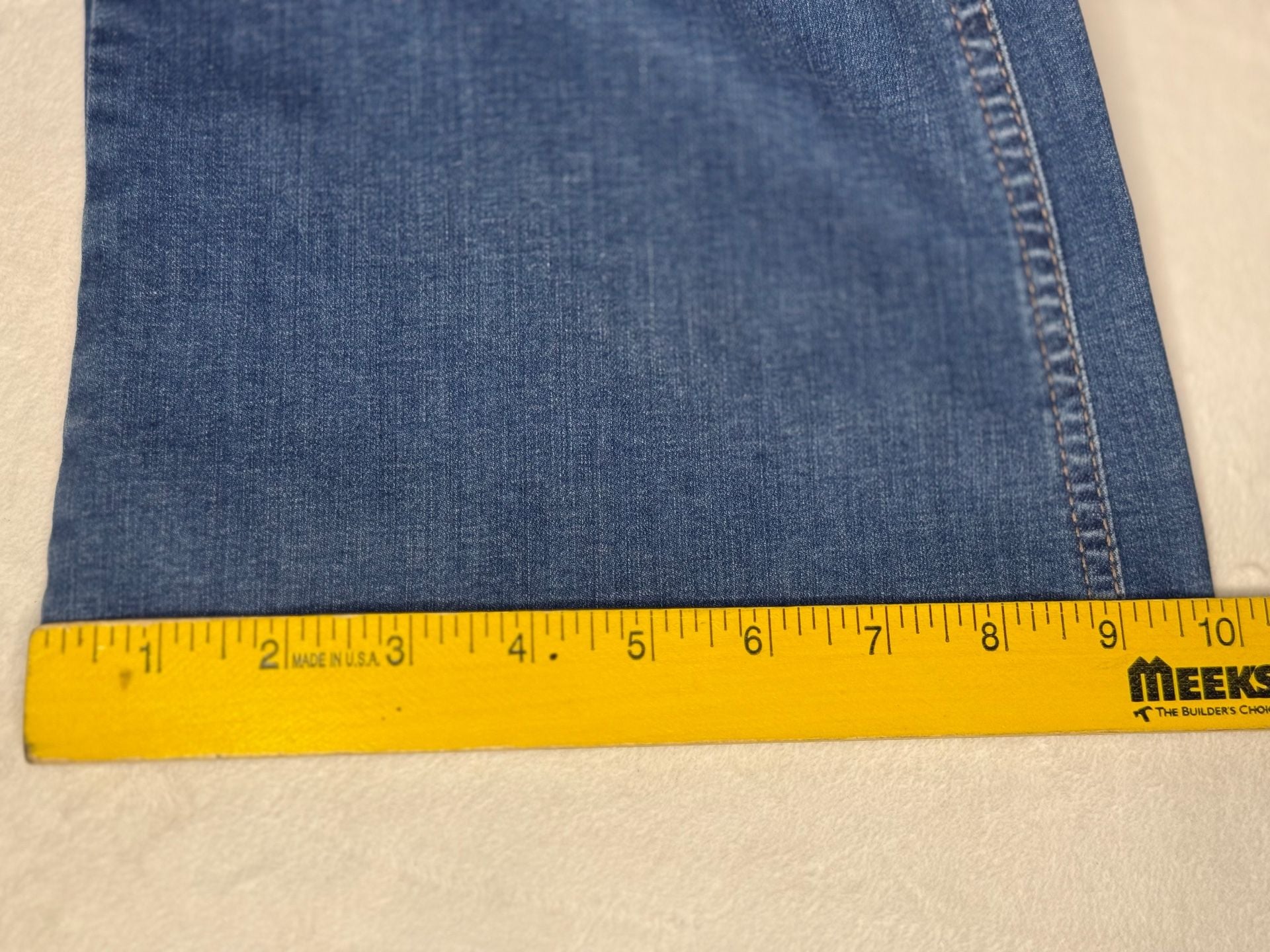 We The Free Crvy 2nd Ave Bootcut Fit Jumpsuit Size 6 Blue Denim 11