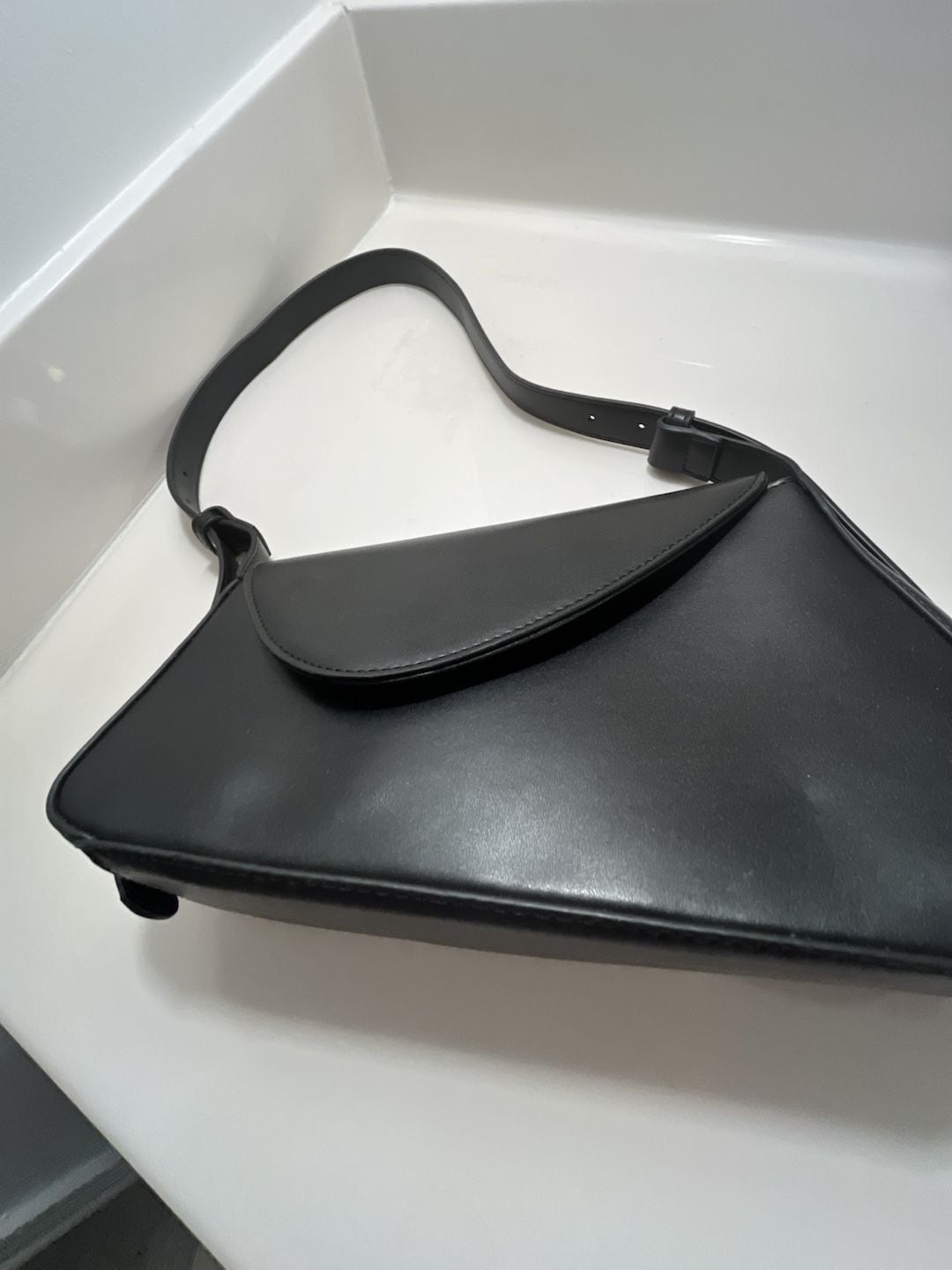 Urban Expressions Black Vegan Leather Handbag 5