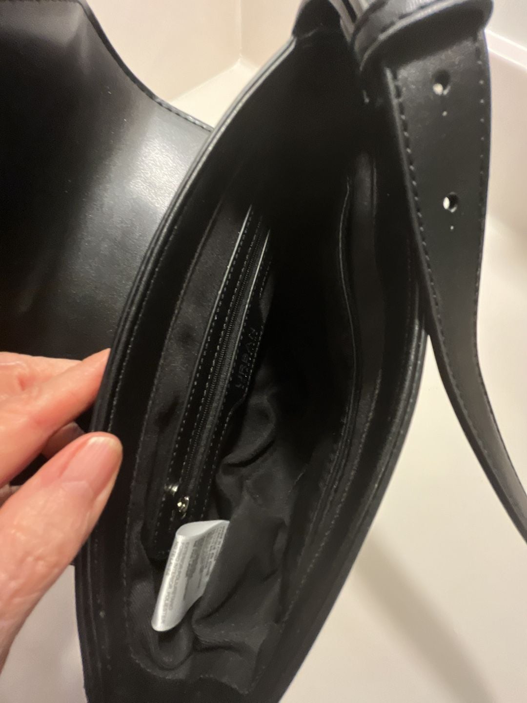 Urban Expressions Black Vegan Leather Handbag 9