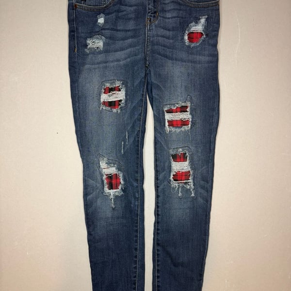 Judy Blue JB8268DK Distressed Skinny Jeans Size 11/30