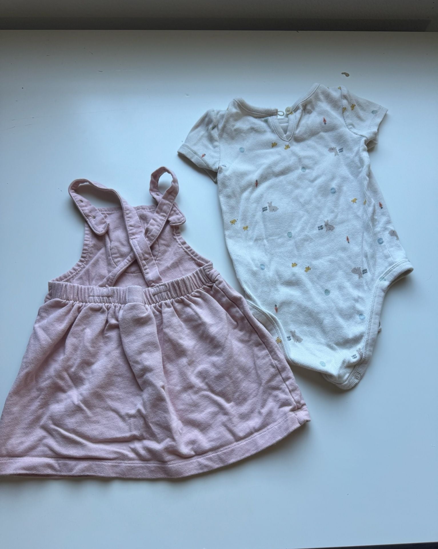 Carters Bunny Bodysuit And Jumper Set Size 18m Pink 2