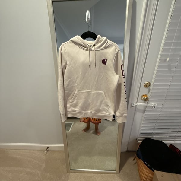 Carhartt Clarksburg Hoodie Size M (8-10) Cream White