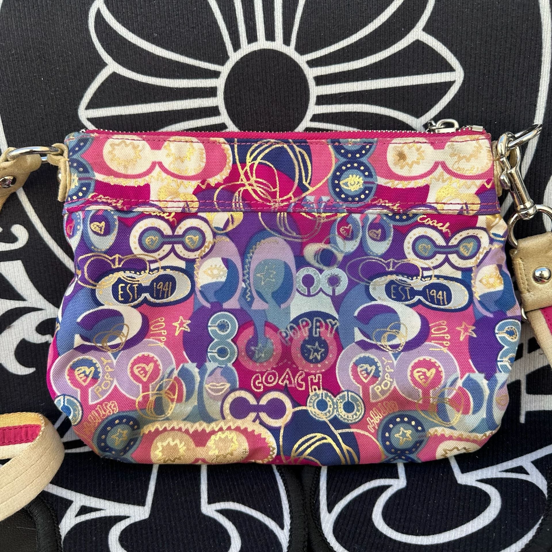 Coach Poppy Sequined Kaleidoscope Crossbody Bag Multicolor 3