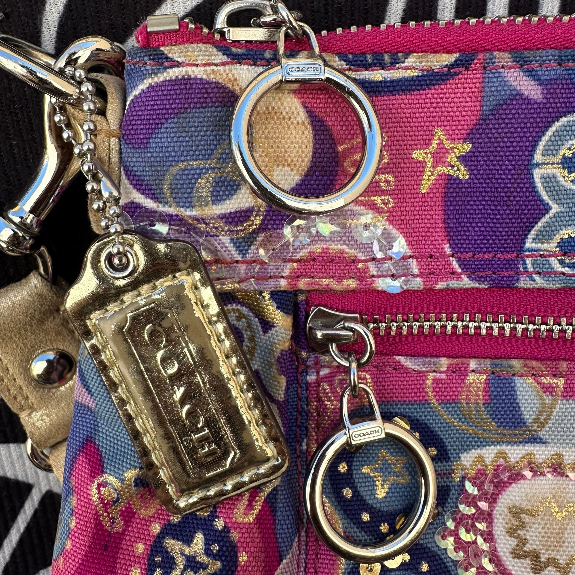 Coach Poppy Sequined Kaleidoscope Crossbody Bag Multicolor 5