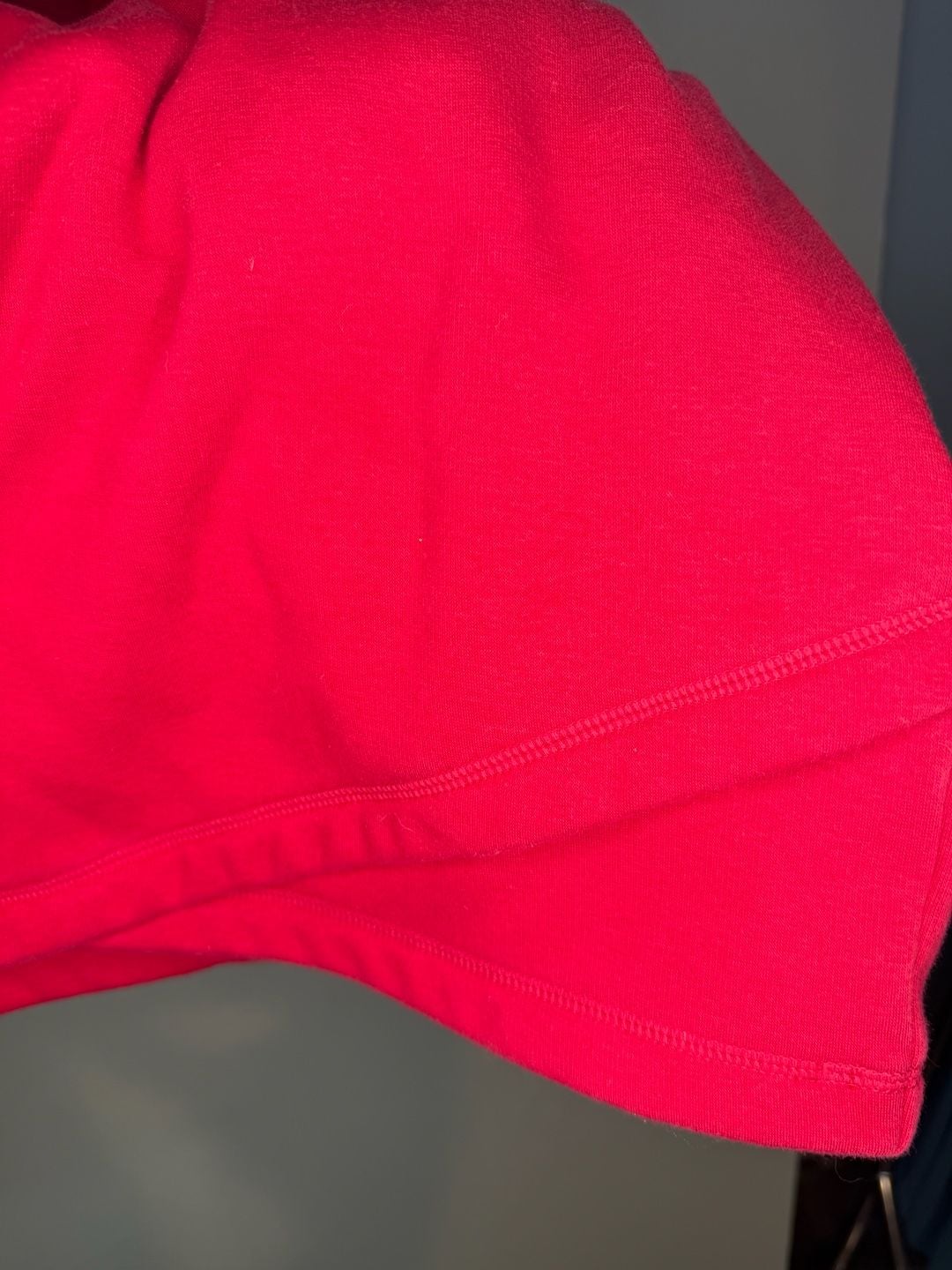 Athleta Cozy Karma Asym Sweatshirt Dress Size MT Red 7