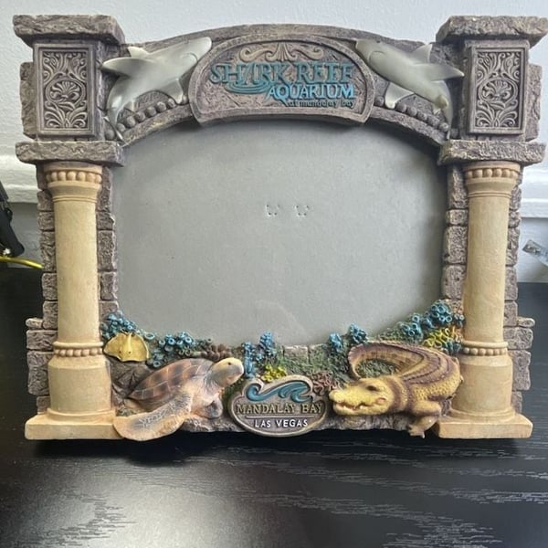 Mandalay Bay Shark Reef Aquarium Souvenir Picture Frame