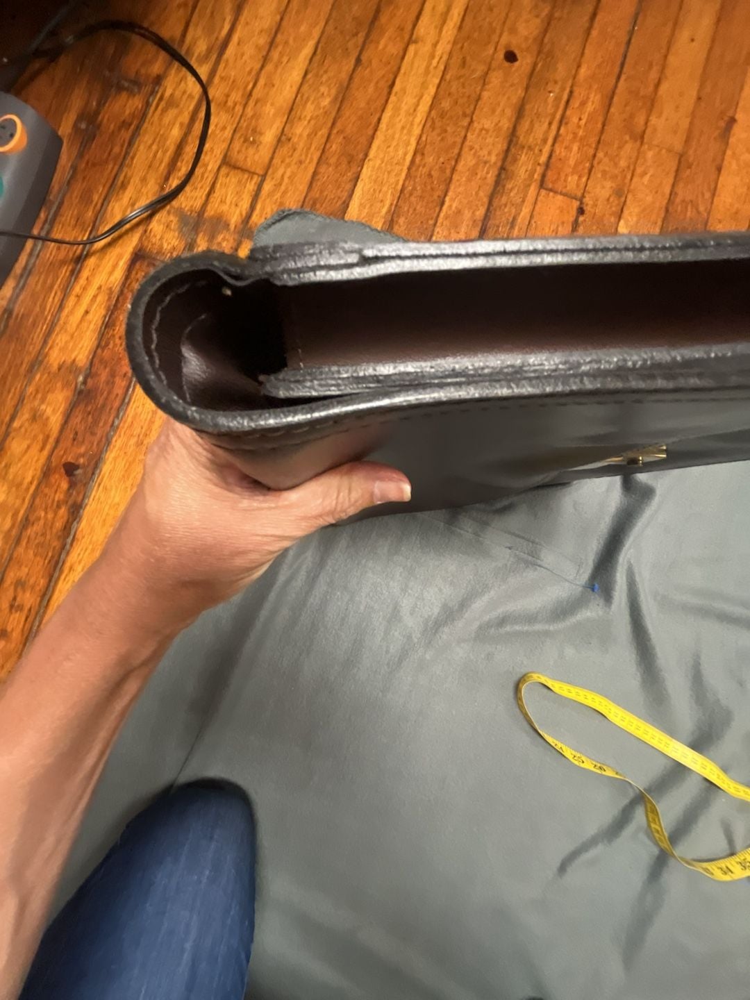 Gold Pfeil Vintage Brown Leather Briefcase Document Bag 13