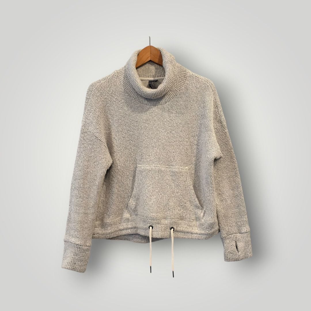 Sweaty Betty Restful Boucle Sweatshirt Size S Gray 2