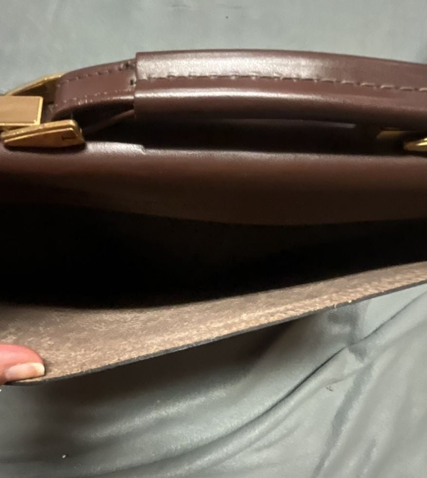 Gold Pfeil Vintage Brown Leather Briefcase Document Bag 7