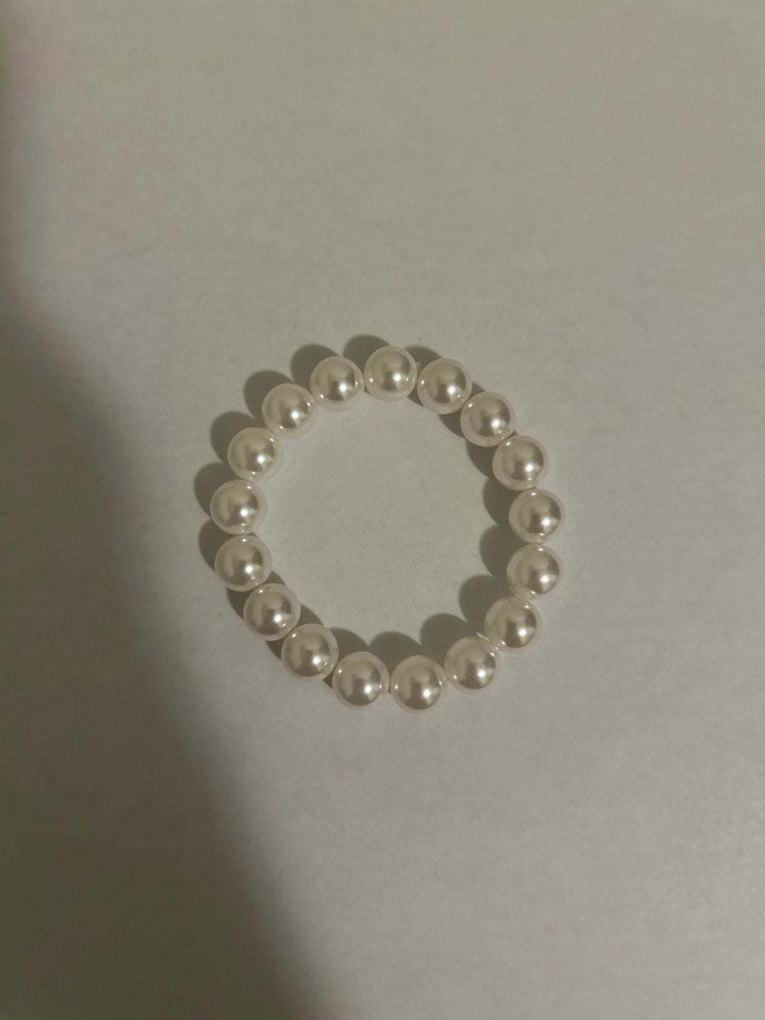 White Howlite Natural Stone Beaded Stretch Bracelet 2