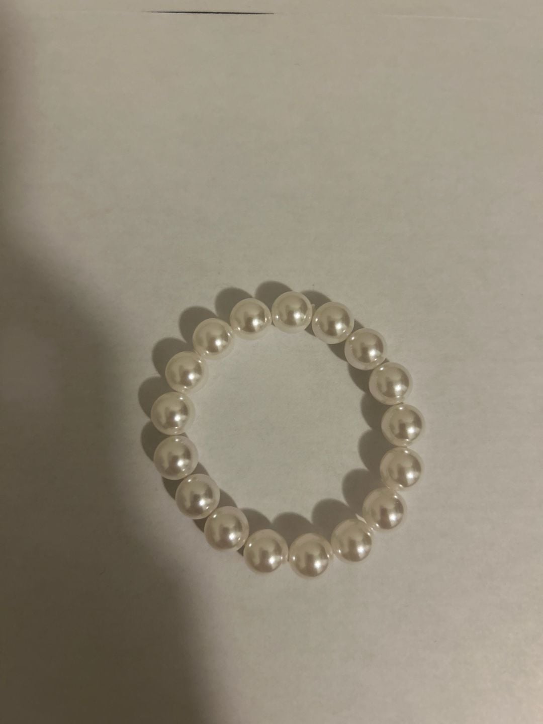 White Howlite Natural Stone Beaded Stretch Bracelet 6