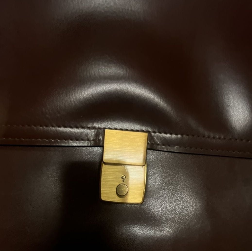 Gold Pfeil Vintage Brown Leather Briefcase Document Bag 14