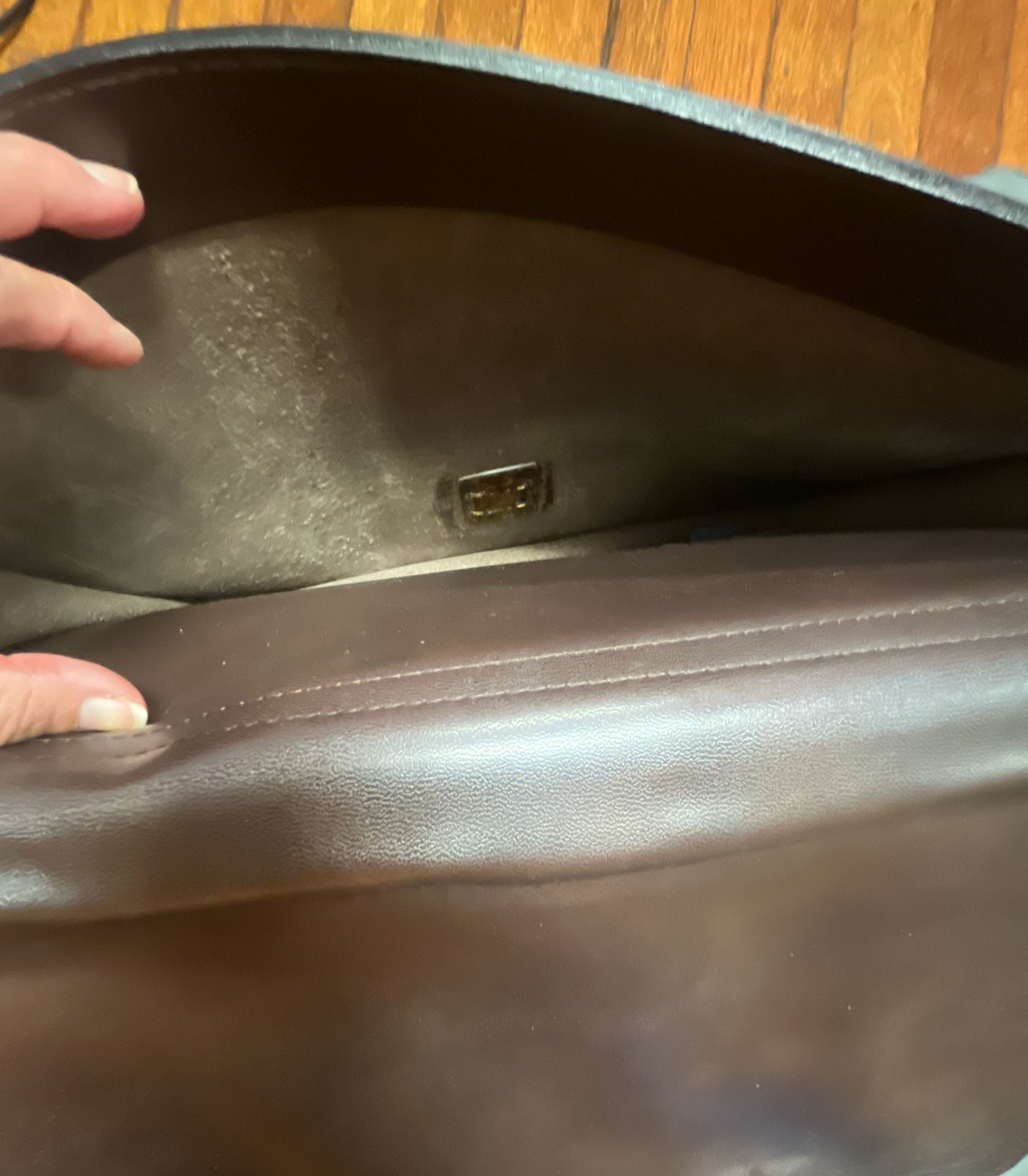 Gold Pfeil Vintage Brown Leather Briefcase Document Bag 16