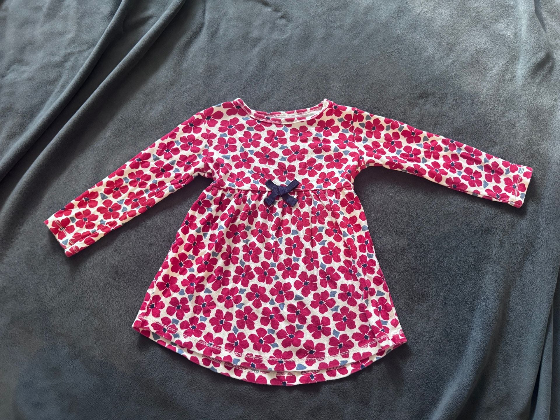 Touched by Nature Long-Sleeve Dress Size 4T Pink Floral Organic Cotton 2
