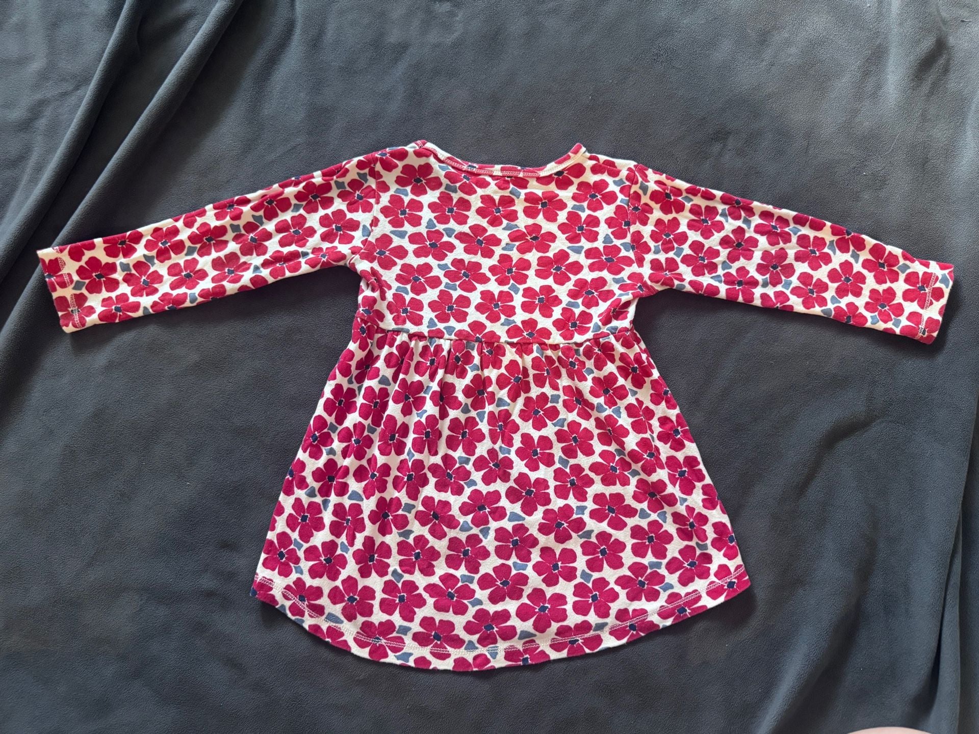 Touched by Nature Long-Sleeve Dress Size 4T Pink Floral Organic Cotton 4