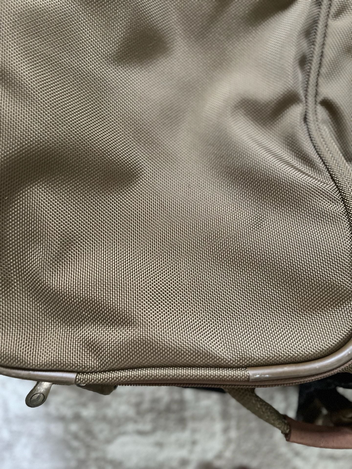 Briggs & Riley Garment Bag Brown Ballistic Nylon Leather 2