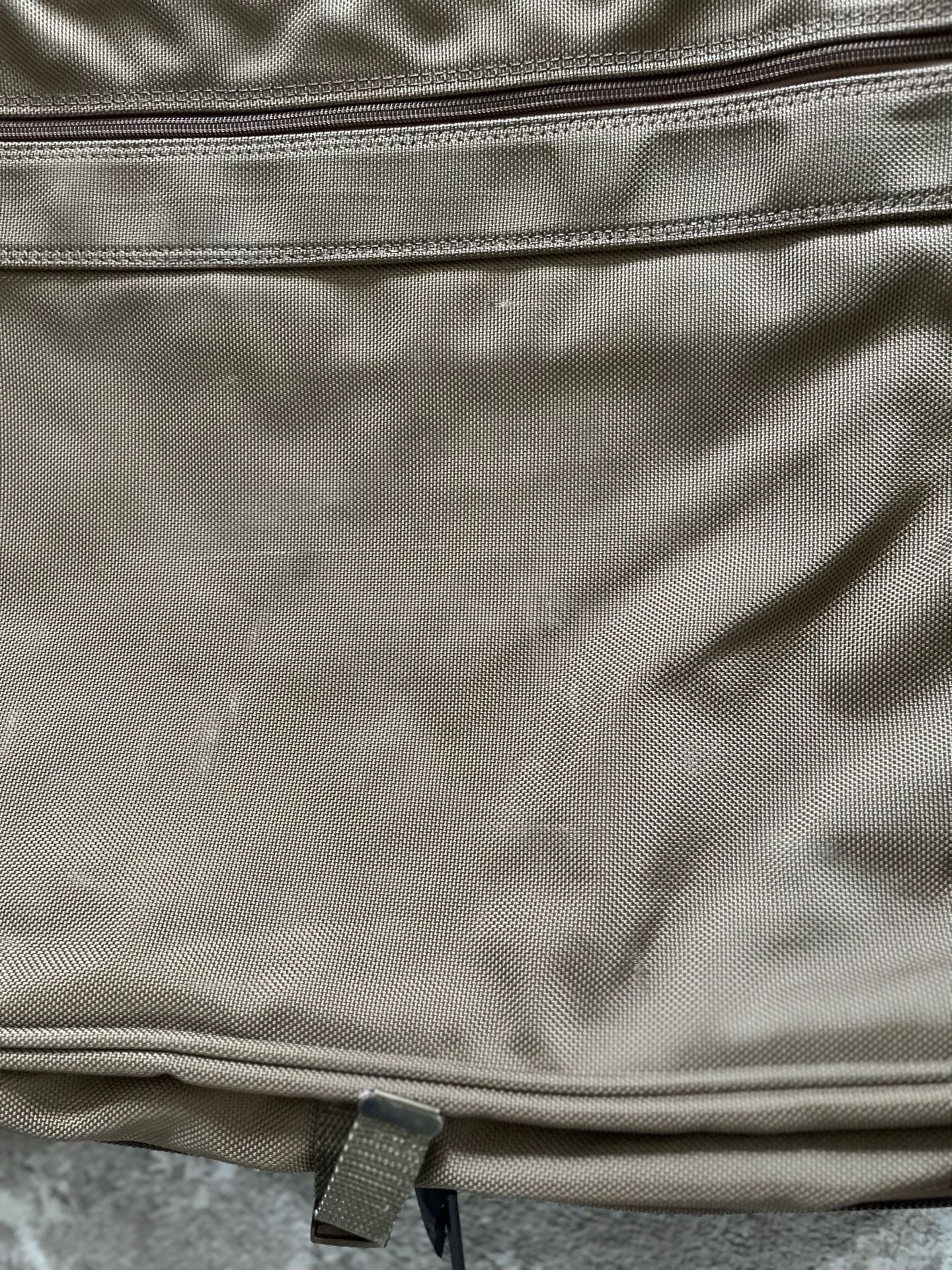 Briggs & Riley Garment Bag Brown Ballistic Nylon Leather 7