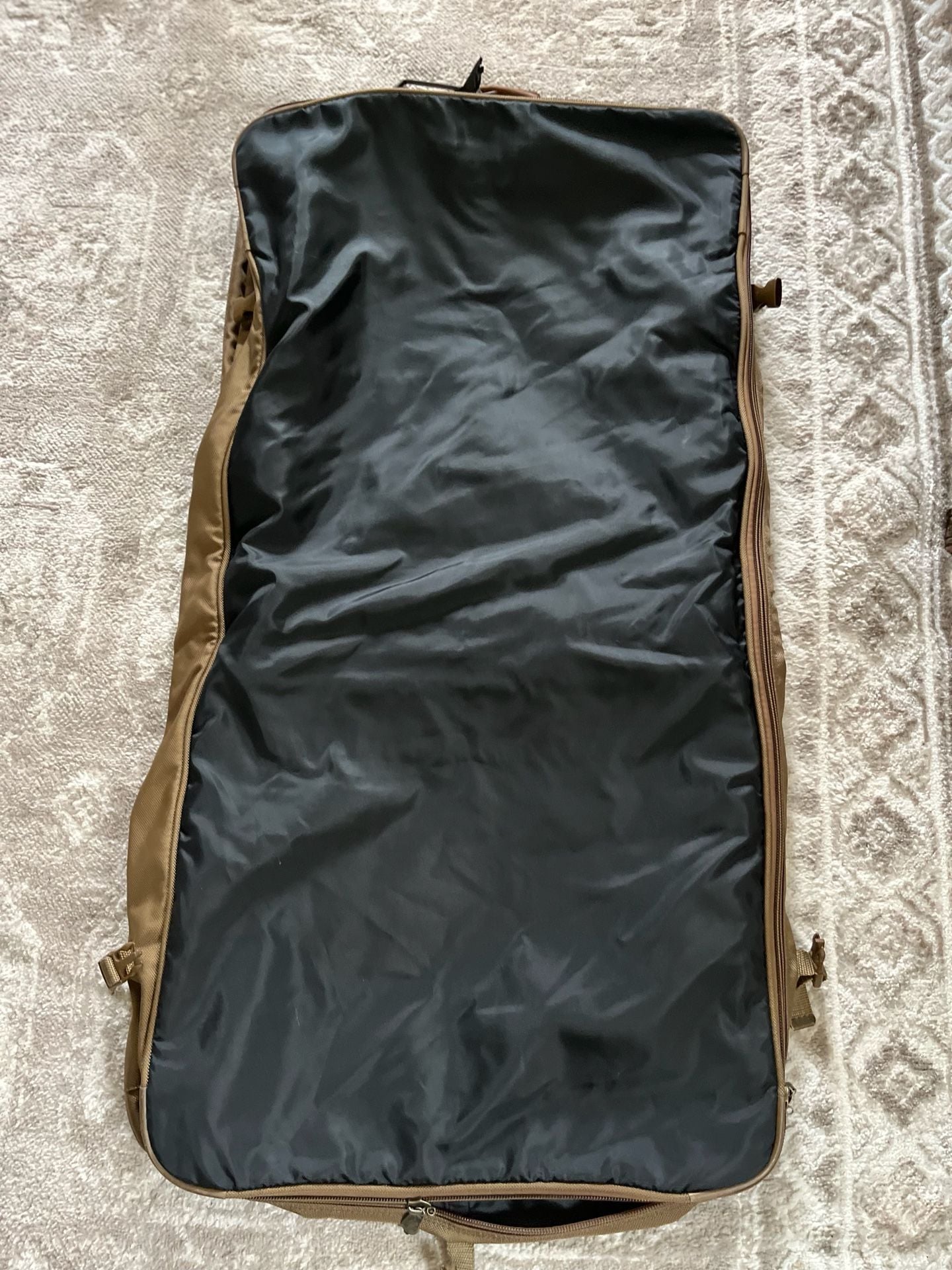 Briggs & Riley Garment Bag Brown Ballistic Nylon Leather 9