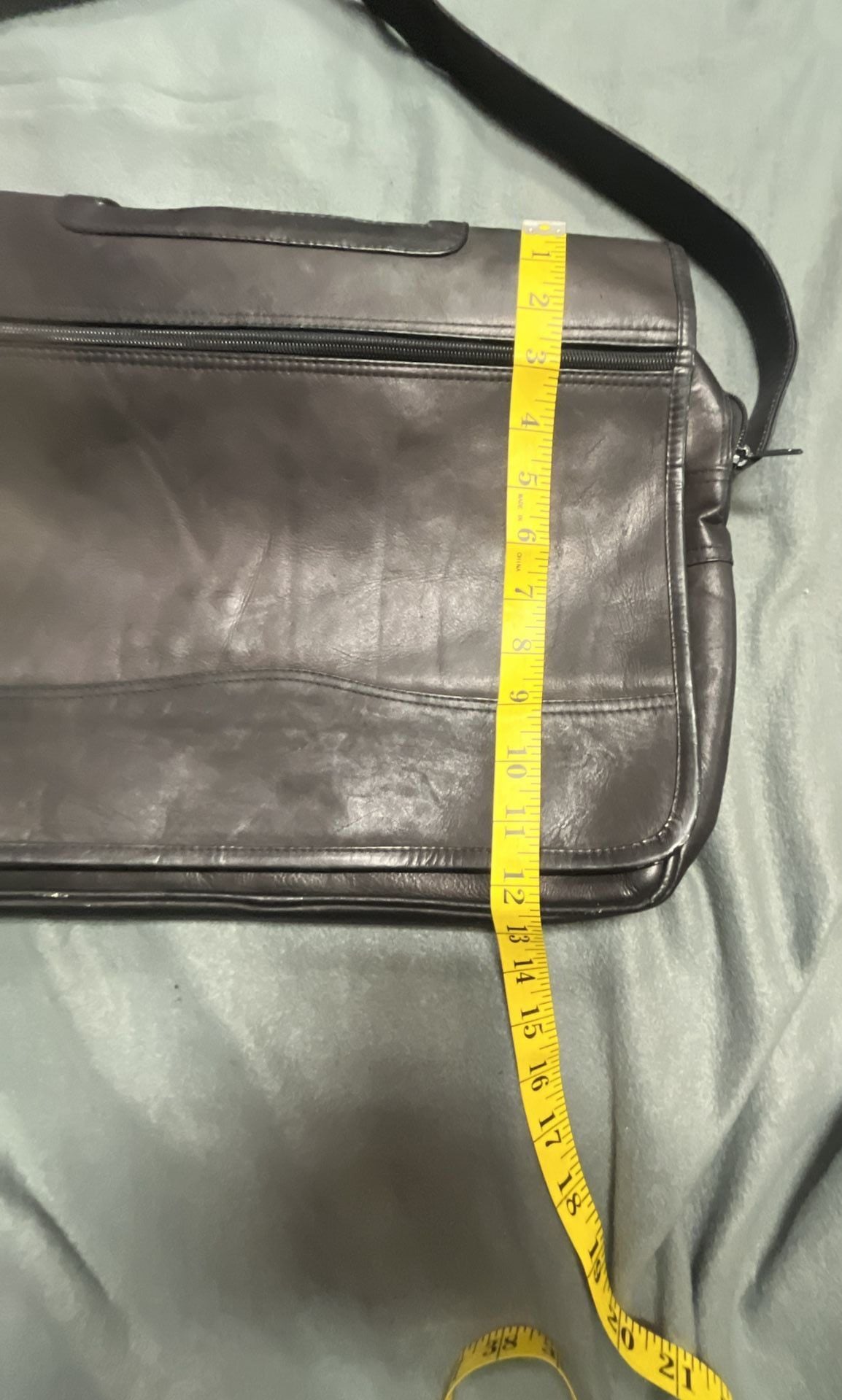 Samsonite Leather Briefcase Laptop Bag Black 13
