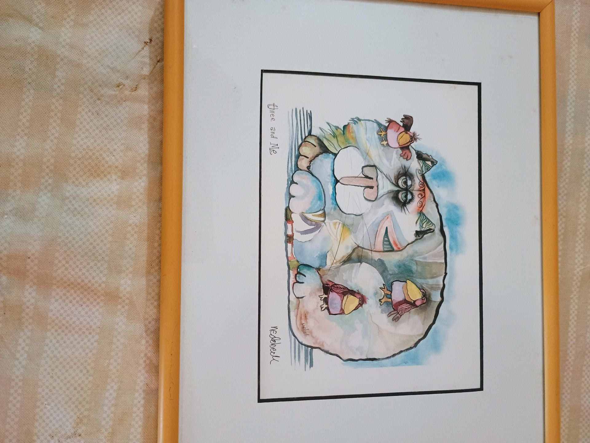 Don Nedobeck Framed Print Three and Me Whimsical Cat Art 1